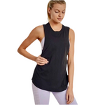 Mono B- Solid Longline Muscle Tank