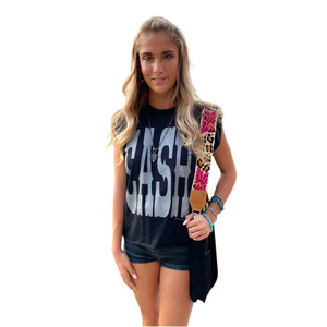 Johnny CASH Tank Top Bohemian Cowgirl