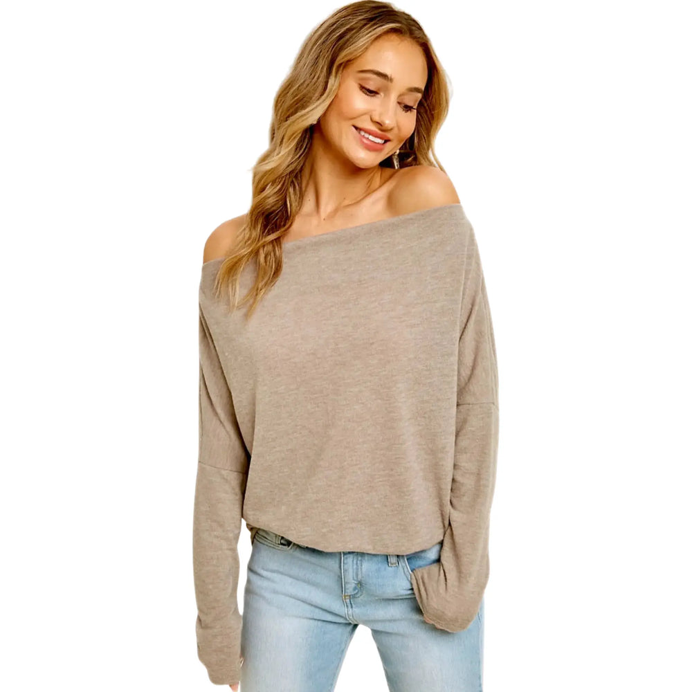 Bluivy Brushed HACCI Off-Shoulder Top