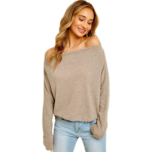 Bluivy Brushed HACCI Off-Shoulder Top Bluivy