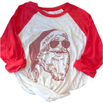 Vintage Santa Baseball Tee