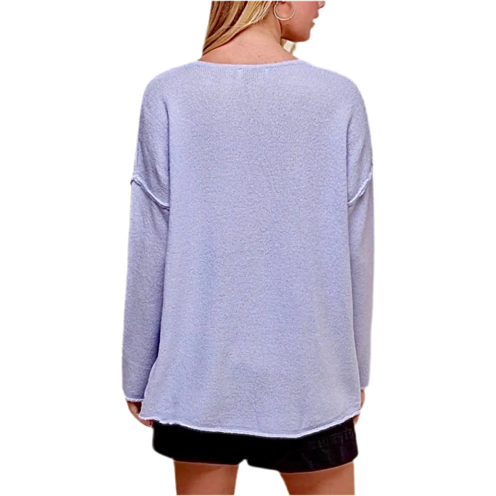 Soft V-Neck Knit Sweater PINCH