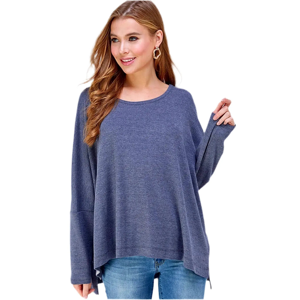 Caramela 'Thermo' Solid Knit Top Caramela