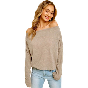 Bluivy Brushed HACCI Off-Shoulder Top Bluivy