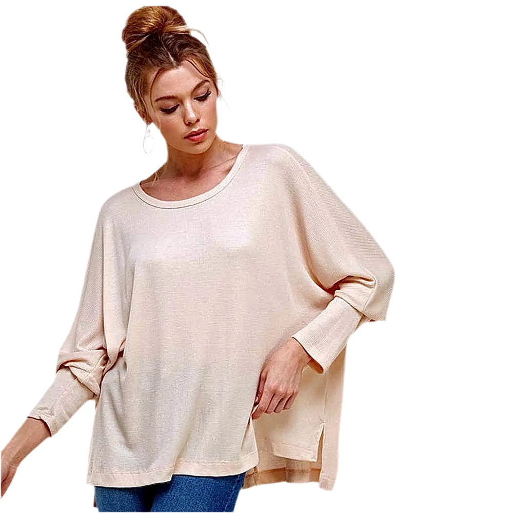 Caramela 'Amelia' Solid Thermo Knit Top Caramela