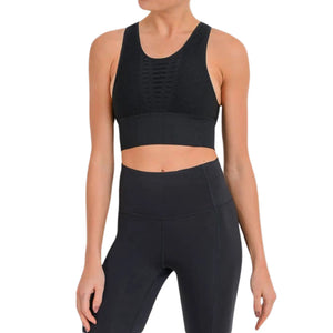 Mono B- Laser Cut Seamless Sports Bra Mono B