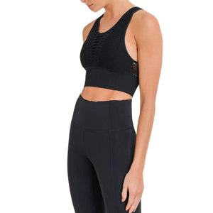 Mono B- Laser Cut Seamless Sports Bra Mono B